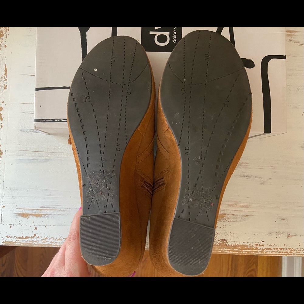 DV by Dolce Vita Cognac Suede Pace Booties - Picture 3 of 6